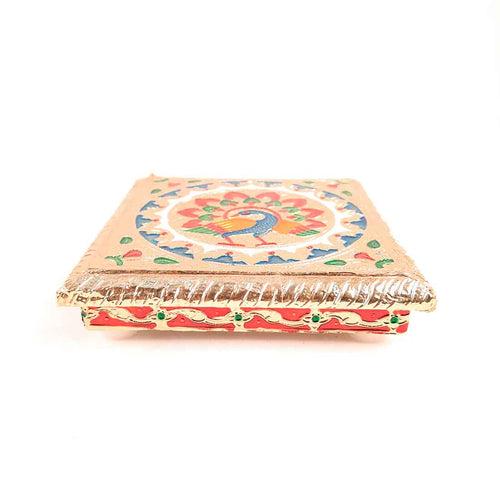 Pooja Chowki Bajot | Wooden Chowki Set - For Pooja, Festivals, Temple & Home Décor - 6, 10 Inch (Pack of 2)