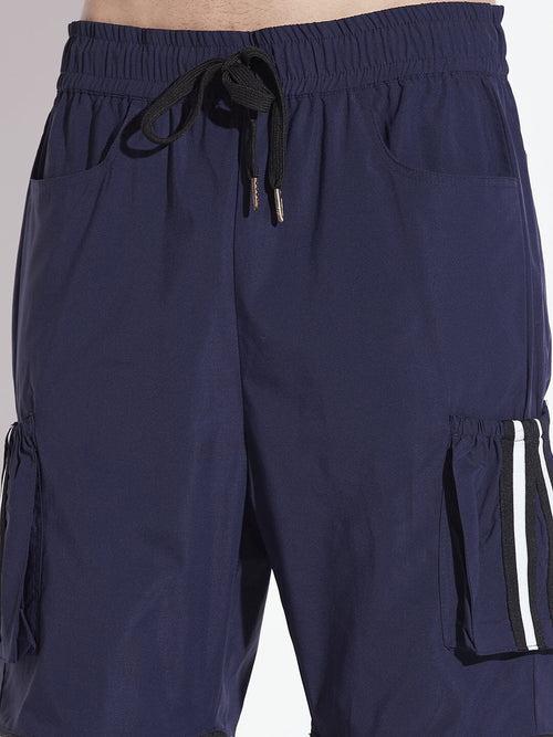 Navy Detachable Baggy Trackpant