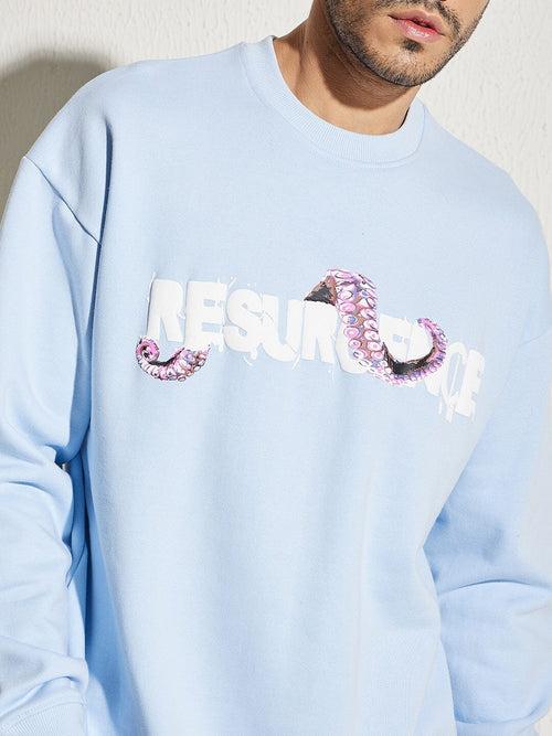 Sky Octopus Oversized Sweatshirt