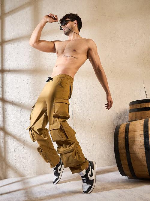 Khaki Utility Cargo Trackpants