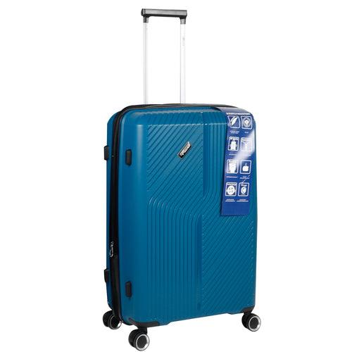 STV PP04 24" Blue Expandable Medium Check- in Suitcase