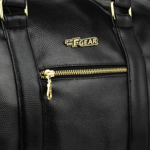 Mistral 26L Black Vegan Leather Duffel