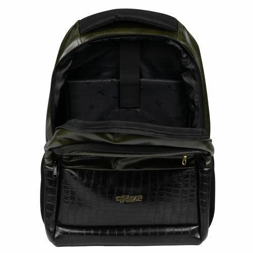 Mastermind 27L Green Vegan Leather Laptop Backpack