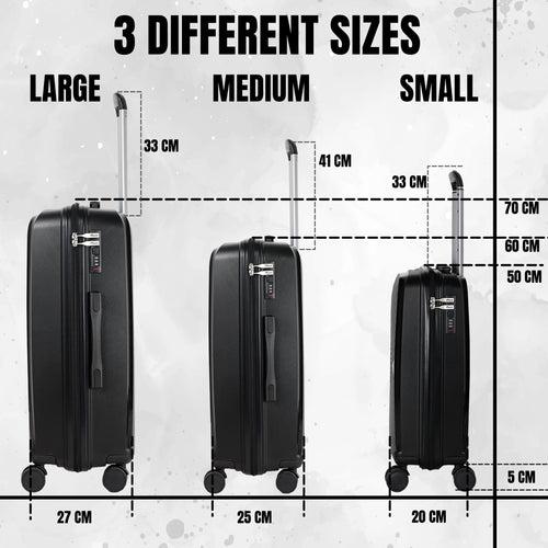 Eagle PP03 Black Suitcase Set of 3