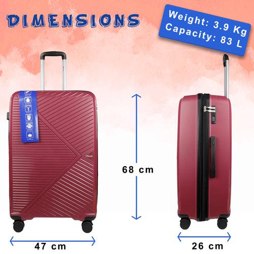 STV PP03 28" Rosebud Expandable Large Check-in Suitcase