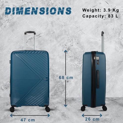 STV PP03 28" Peacock Blue Expandable Large Check-in Suitcase