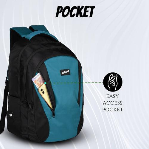 Vern 31L Black Aqua Backpack