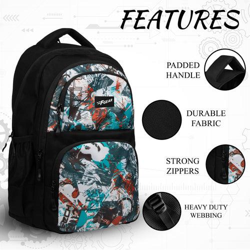 Caspian 23L Turquoise Abstract Backpack