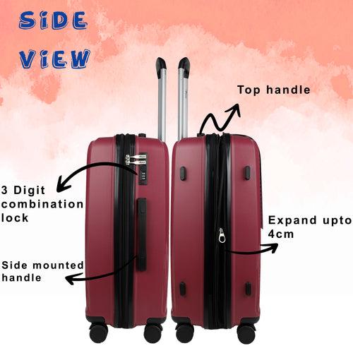 STV PP03 Rosebud Expandable Cabin Suitcase Set of 3