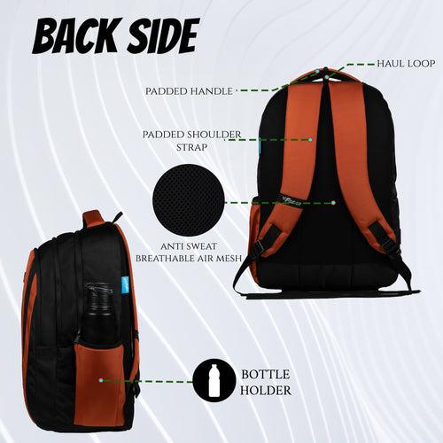 Vern 31L Black Brick Orange Backpack