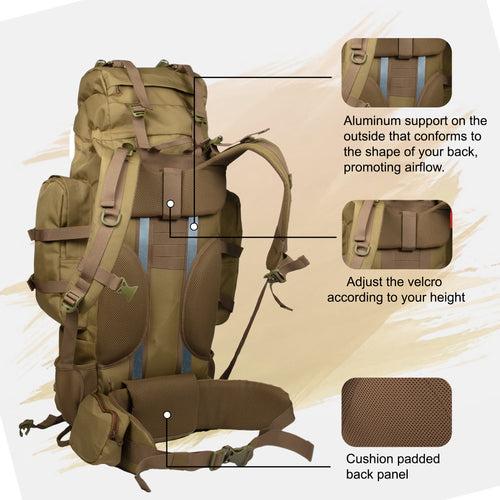 Levante 87L Khaki Rucksack