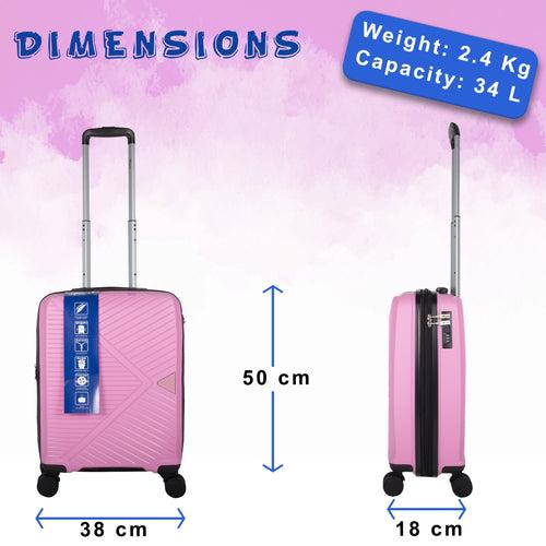 STV PP03 20" Pink Expandable Cabin (Small) Suitcase