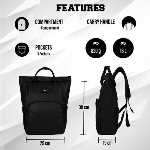 Voila Black 18L Backpack