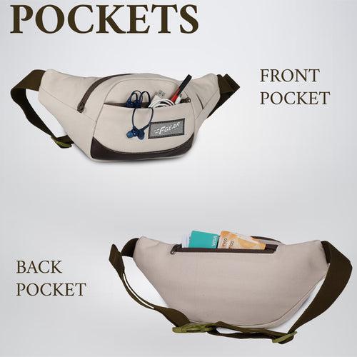 Touche Beige Canvas 4L Waist Pouch