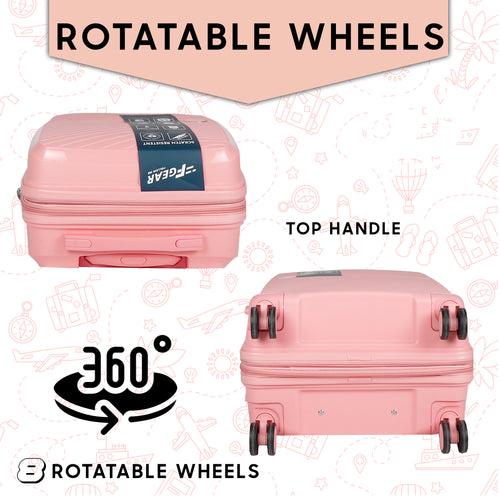 STV PP02 20" Peach Expandable Cabin (Small) Suitcase