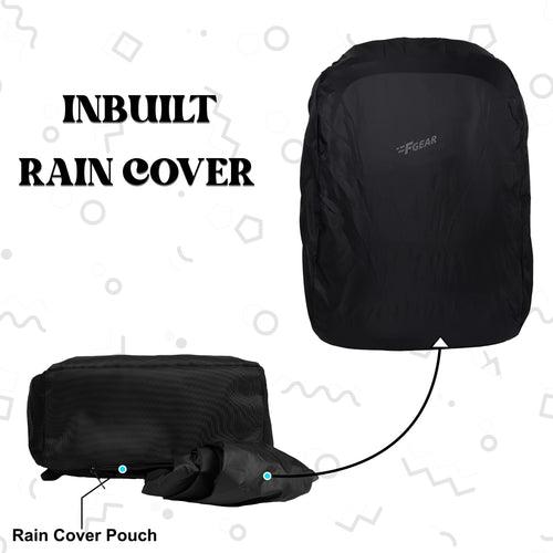 Calima 28L Black Laptop Backpack with Raincover