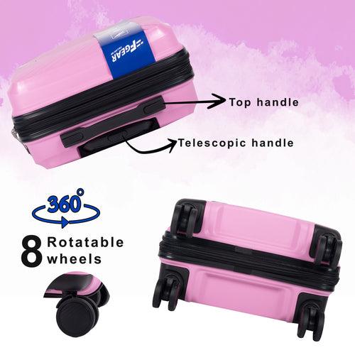 STV PP03 28" Pink Expandable Large Check-in Suitcase