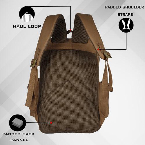 Webster 21L Khaki Canvas Backpack