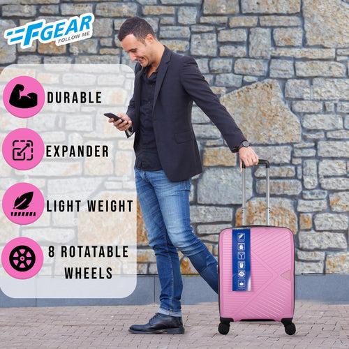 STV PP03 20" Pink Expandable Cabin (Small) Suitcase