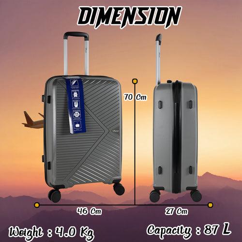 Eagle PP03 28" Grey Large Check-in Suitcase