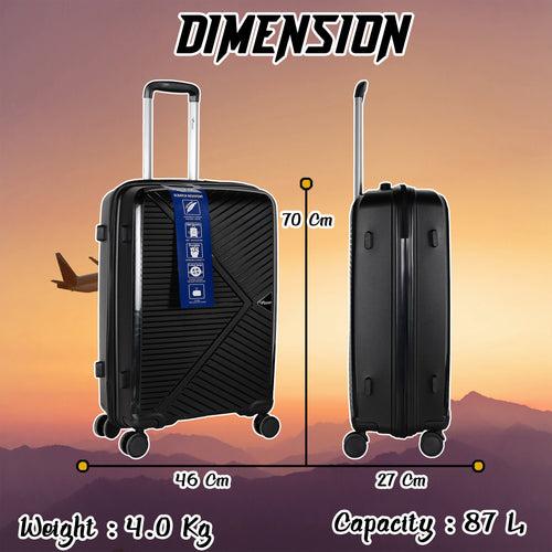 Eagle PP03 28" Black Large Check-in Suitcase