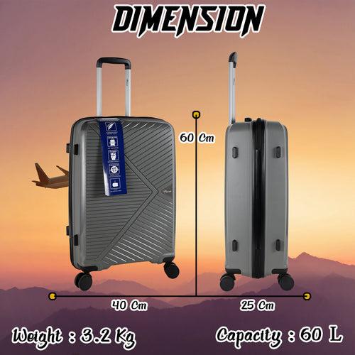 Eagle PP03 24" Grey Medium Check-in Suitcase