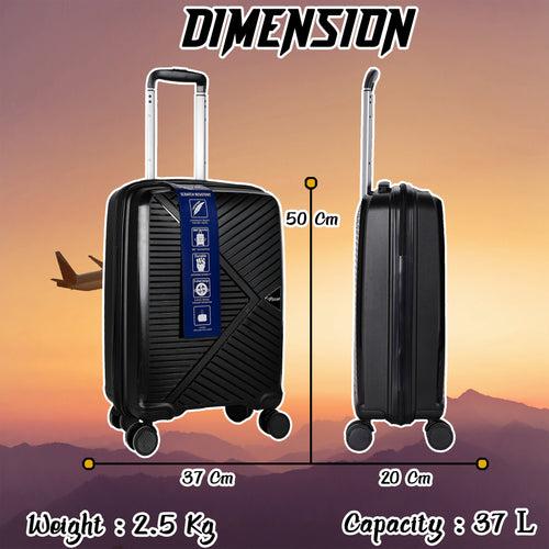 Eagle PP03 20" Black Cabin (Small) Suitcase