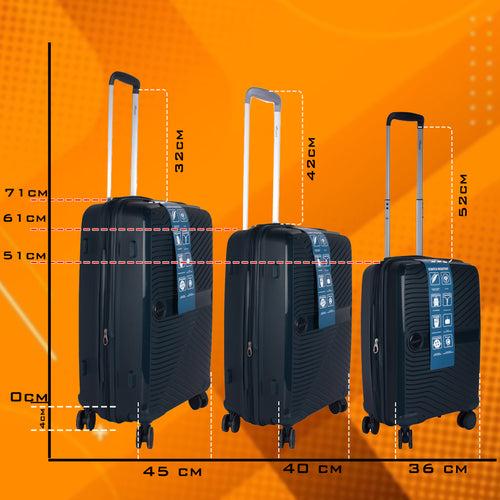 STV PP02 28" Dark Blue Expandable Large Check-in Suitcase