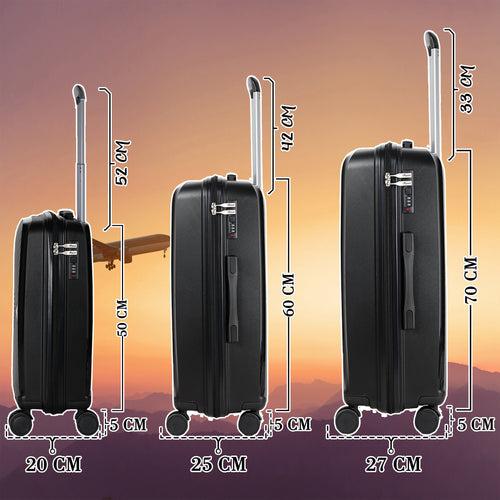 Eagle PP03 24" Black Medium Check-in Suitcase