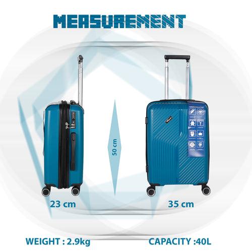 STV PP04 20" Blue Expandable Cabin (Small) Suitcase