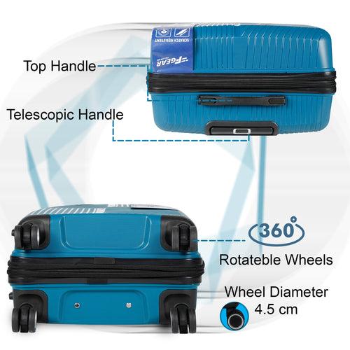 STV PP04 28" Blue Expandable Large Check- in Suitcase