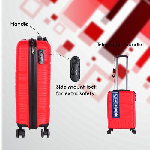 Joy PP008 24" Red Medium Check-in Suitcase