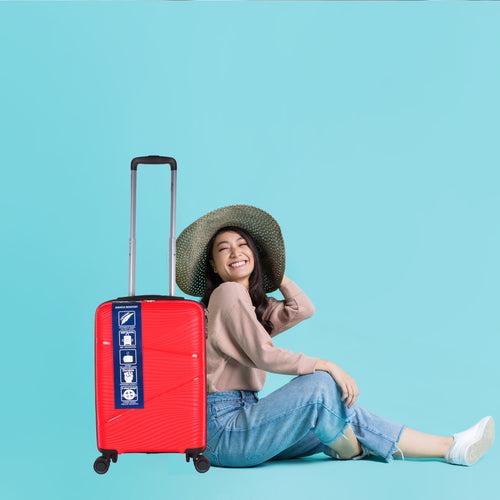 Joy PP008 24" Red Medium Check-in Suitcase