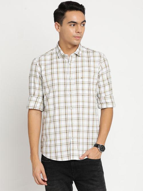 White Checkerd Shirt