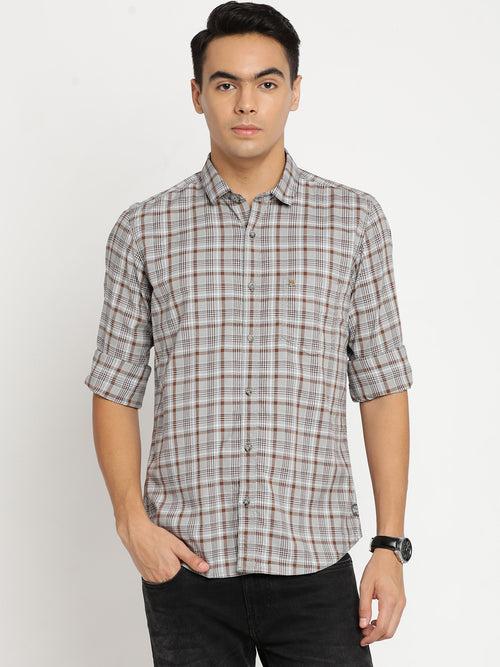 Grey Checkerd Shirt