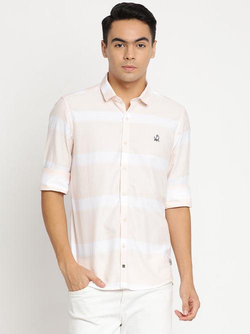 Cream Stripes Shirt