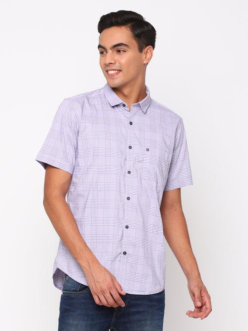 Purple Checkerd Shirt