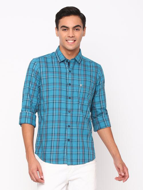 Blue Checkerd Shirt