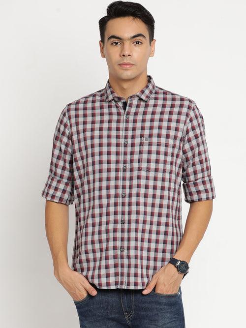 Grey Checkerd Shirt