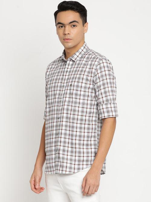 White Checkerd Shirt