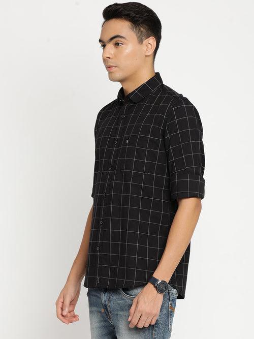 Black Checkerd Shirt