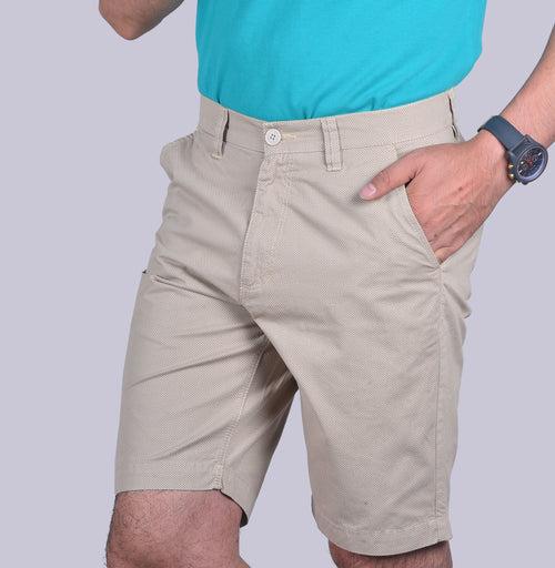 Beige Uber cool shorts.