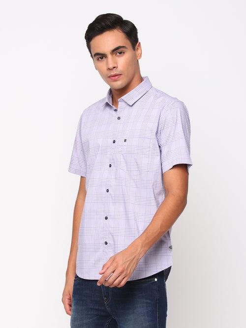 Purple Checkerd Shirt