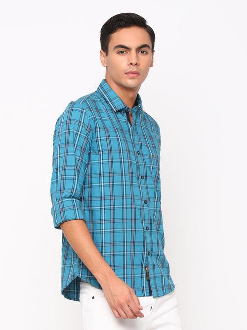 Blue Checkerd Shirt