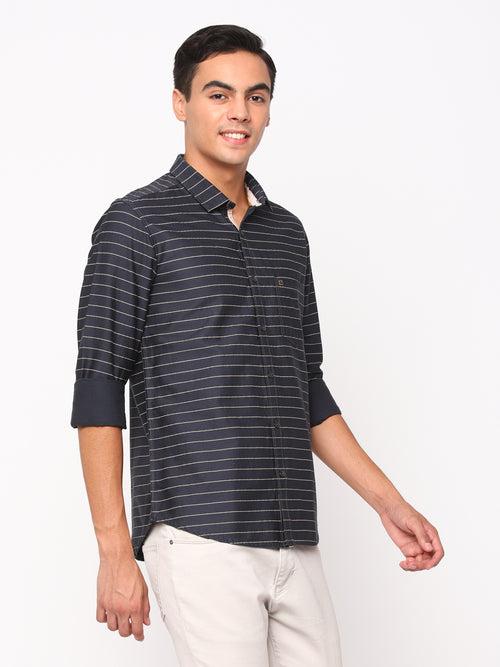 Dark Grey Stripes Shirt