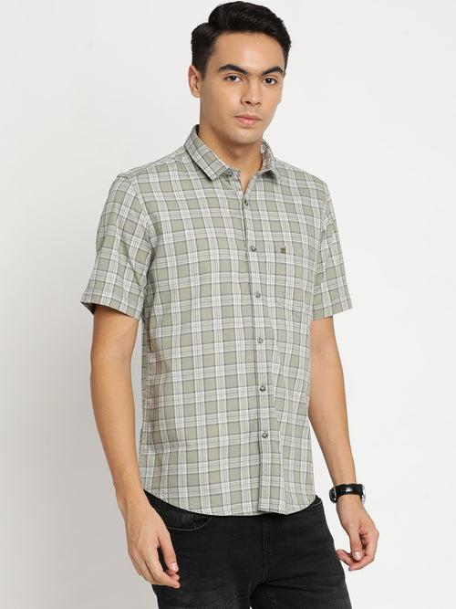 Green Checkerd Shirt