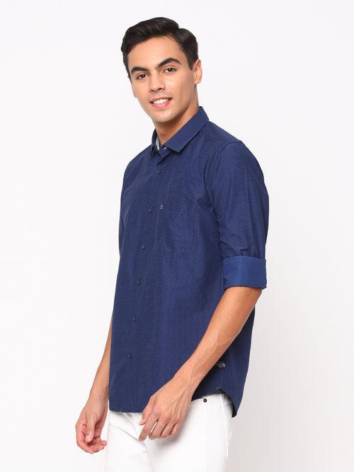 Dark Blue Stripes Shirt