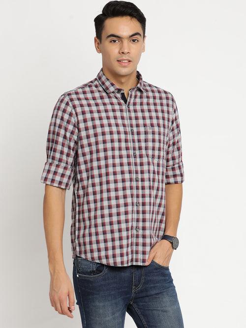 Grey Checkerd Shirt