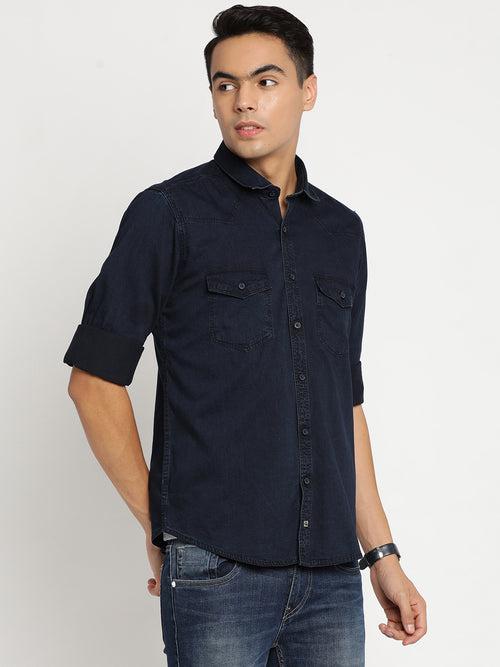 Navy Plain Shirt