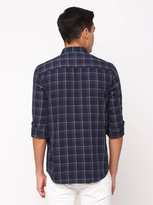 Navy Checkerd Shirt